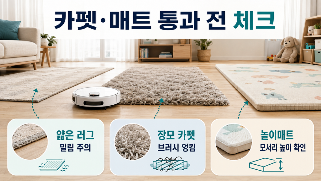 로봇청소기 문턱 높이 몇 cm까지 가능할까? 카펫·매트·방문턱 통과 기준 총정리1