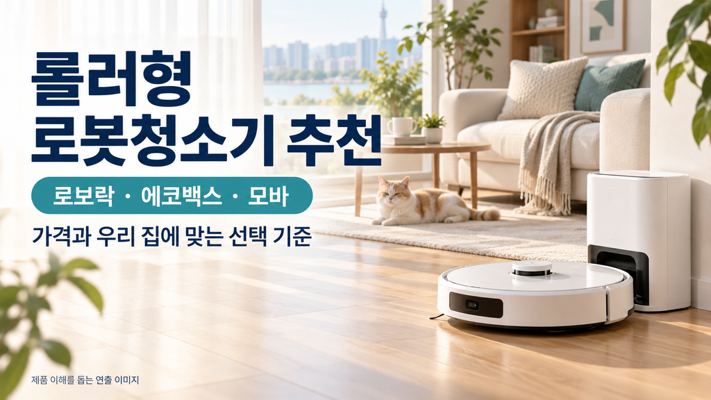 롤러형 로봇청소기 추천, 로보락 Qrevo Curv 2 Flow·에코백스 T80 AI·모바 S70 가격과 선택 기준