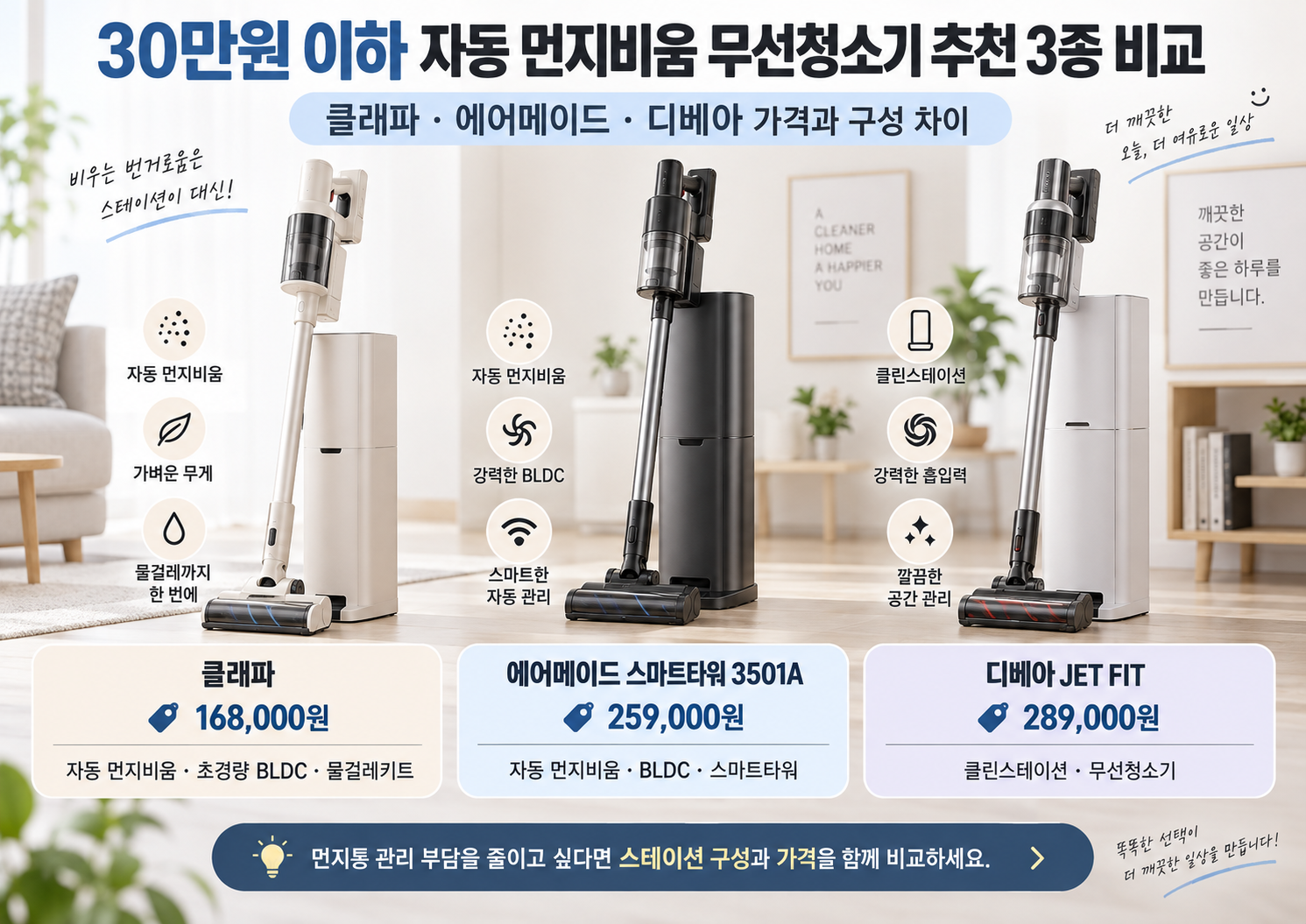 자동먼지비움 무선청소기 추천