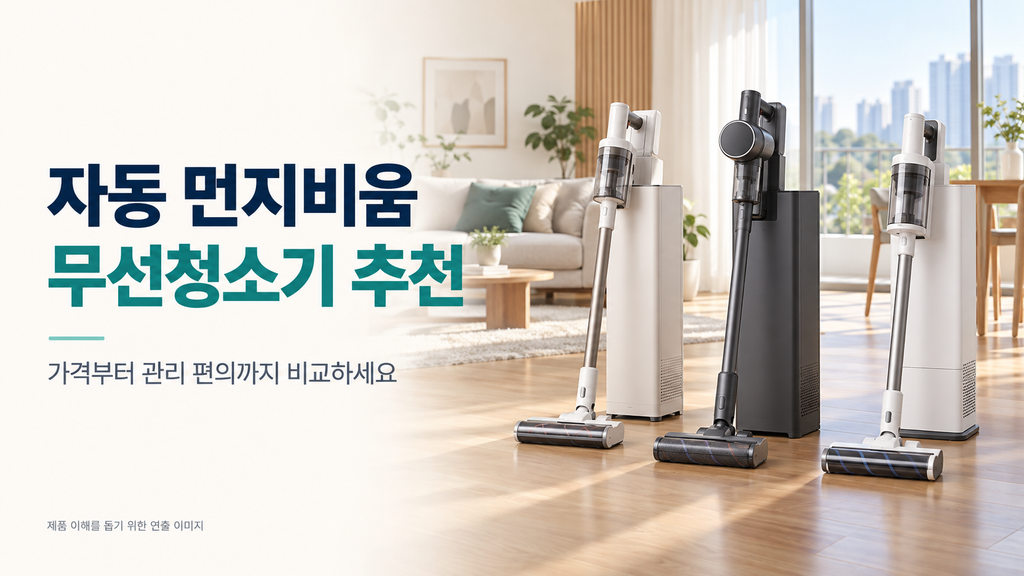 자동 먼지비움 무선청소기 추천, 아이닉 i50·디베아 ONE STEP·샤크 NEO+ 가격과 유지비 비교
