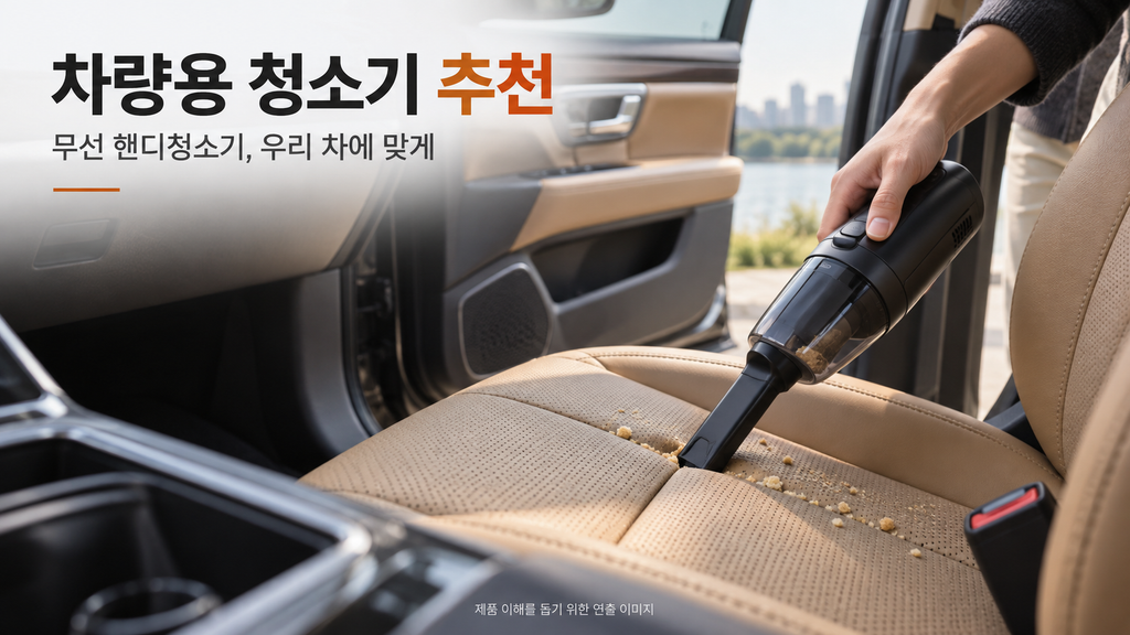 차량용 청소기 추천, 무선 핸디청소기 흡입력·노즐·가격 비교