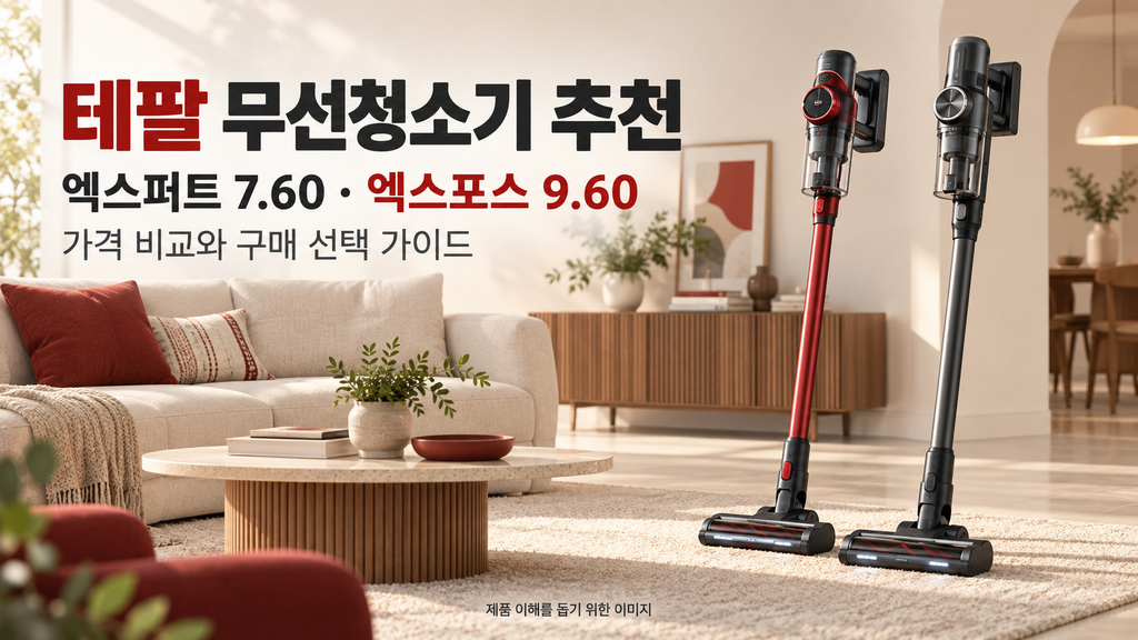 테팔 무선청소기 추천, 엑스퍼트 7.60·엑스포스 9.60 가격 비교