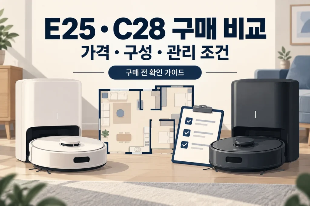 앤커 유피 E25·C28 옴니 비교, 13만원 차이에서 확인할 구매 조건