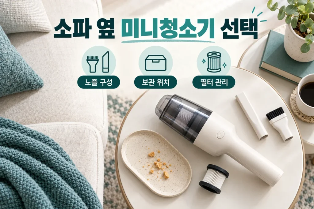 소파 옆 미니청소기 추천, 홈마블·오아 클린스틱 가격과 관리 편의 비교